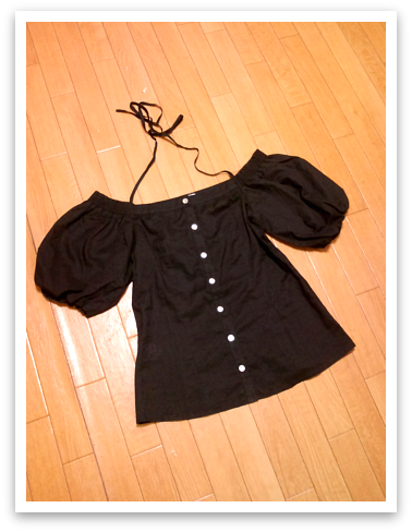 KIMAMA55☆-お買い物しました♪indio・パフスリブラウス。