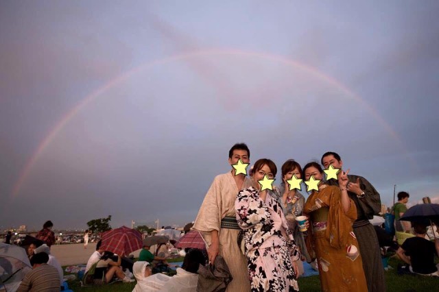足立花火大会。